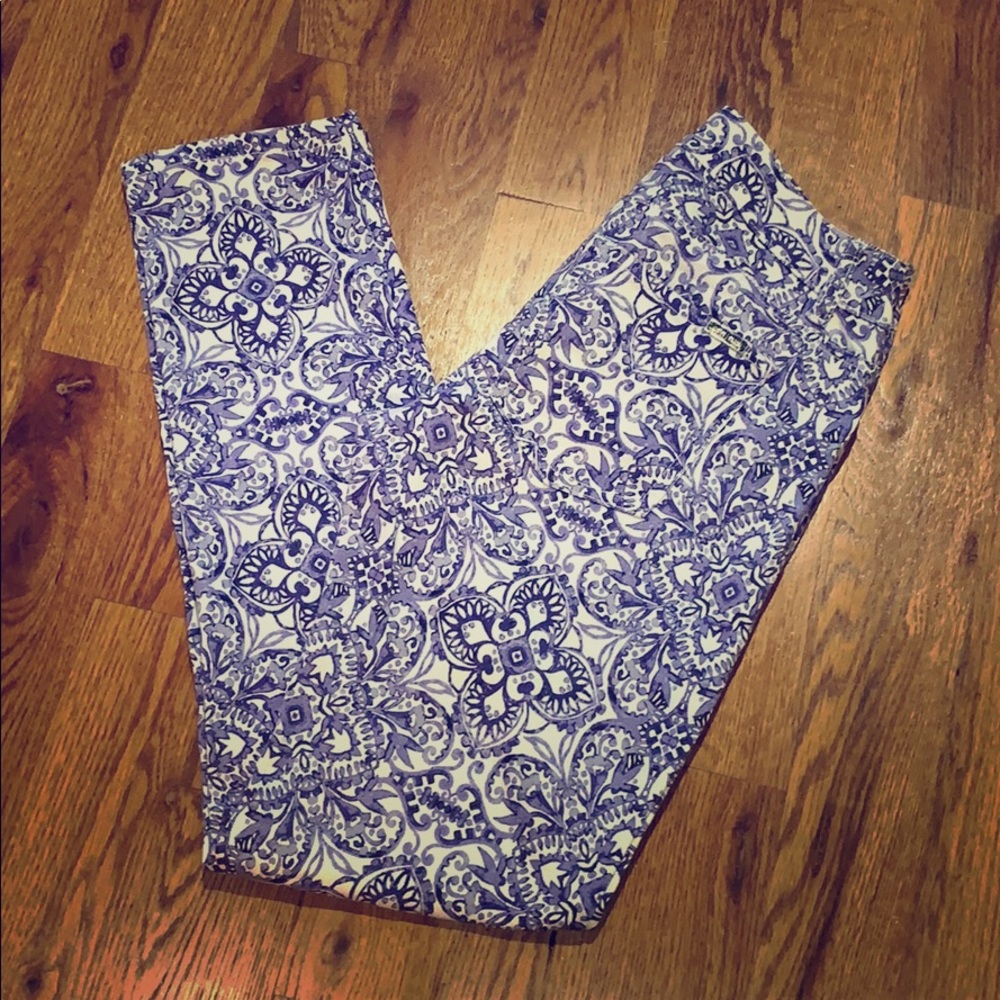 White House Black Market Fun Design Jeans 4R EUC